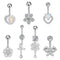 BER-2698,Surgical Stainless Steel Belly Ring