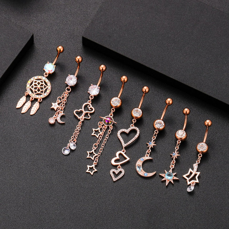 BER-2748,Surgical Stainless Steel Belly Ring