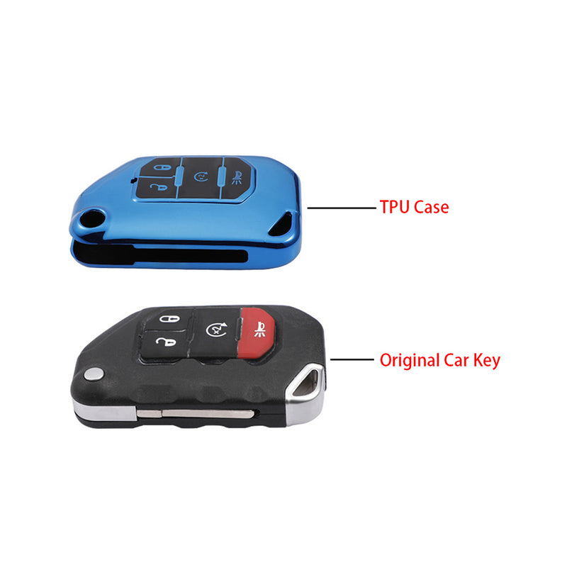 CKC-JEEP-C, Jeep Type C Car Key TPU Case & Holder