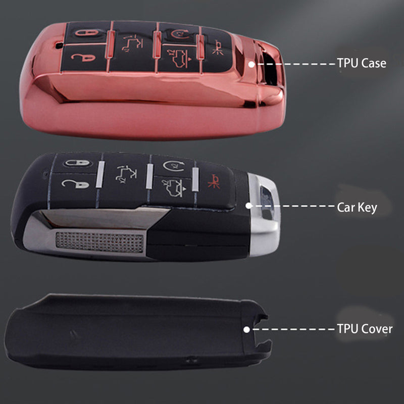 CKC-JEEP-D, Jeep Type D Car Key TPU Case & Holder