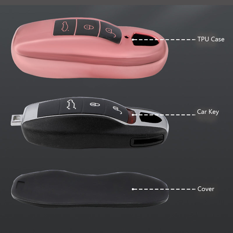 CKC-PORSCHE-A, Porsche Type A Car Key TPU Case & Holder