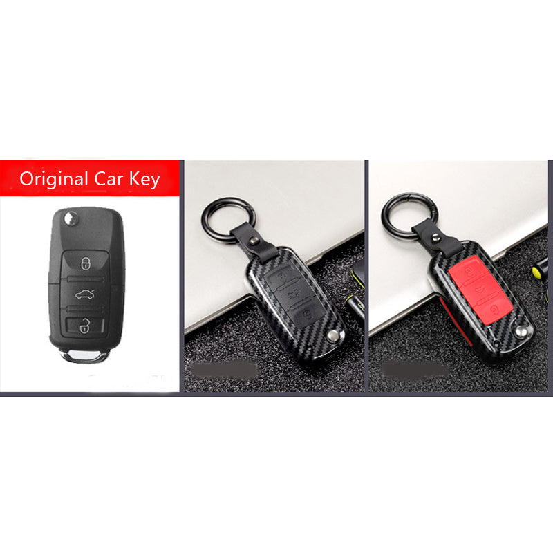CKC-VW-A-CF, VW Type A Car Key Carbon Fibre Look Case & Holder
