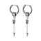 ER-0723, Stainless Steel Arrow Earrings