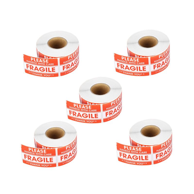 Fragile Stickers, FGS-51-76-500, Permanent self-adhesive Easy Tear Fragile Sticker