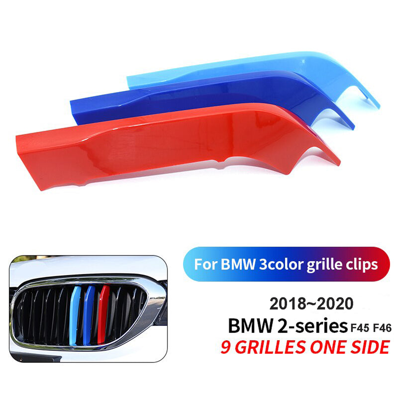 FSC-2S-F45F46-9, BMW 3 Color Front Grille Strip Cover Clips