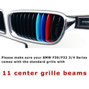FSC-4S-F30F32-11, BMW F30F32, 4 Series 3 Color Front Grille Strip Cover Clips