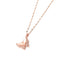 NL-GDX013,Copper+Stainless Steel Ladies Butterfly Necklace