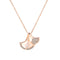 NL-GDX041,Copper+Stainless Steel Ladies Necklace