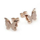 ER-GE283,Stainless Steel Butterfly Earrings