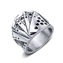 RG-GJ676, Stainless Steel Royal Flush Rings