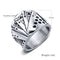 RG-GJ676, Stainless Steel Royal Flush Rings