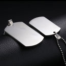 NL-GX1096,Stainless Steel Dog Tag Pendant Necklace
