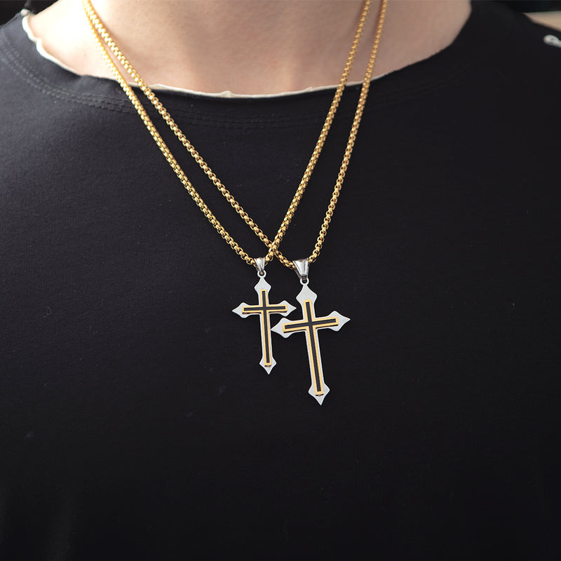 NL-GX1431, Stainless Steel Cross Necklace