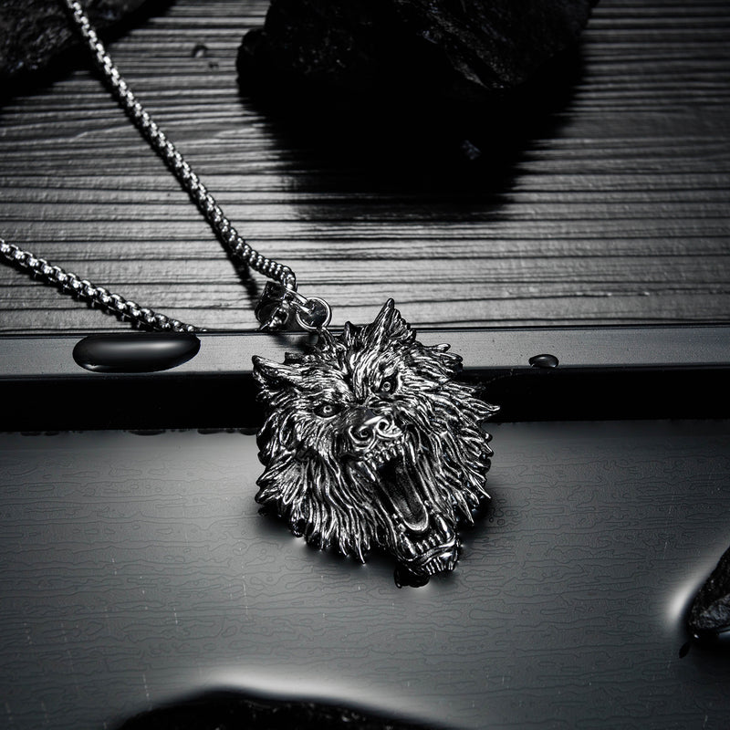 Necklace ,NL-GX1600, Wolf Head Necklace