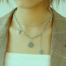 NL-GX1713,Stainless Steel Ladies Necklace