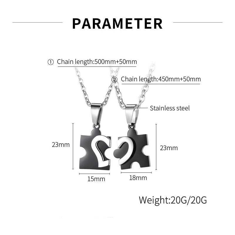 NL-GX265, Stainless Steel Couple Necklace