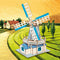 Jigsaw Puzzle, HG-F003, 3D Wooden Jigsaw Puzzle-Dutch Windmills