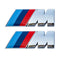 M-BADGE-45X2, M Power Badges For BMW Sedan Fender