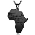 Necklace, NL-AM552, Africa Map Necklace