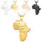 Necklace, NL-AM552, Africa Map Necklace