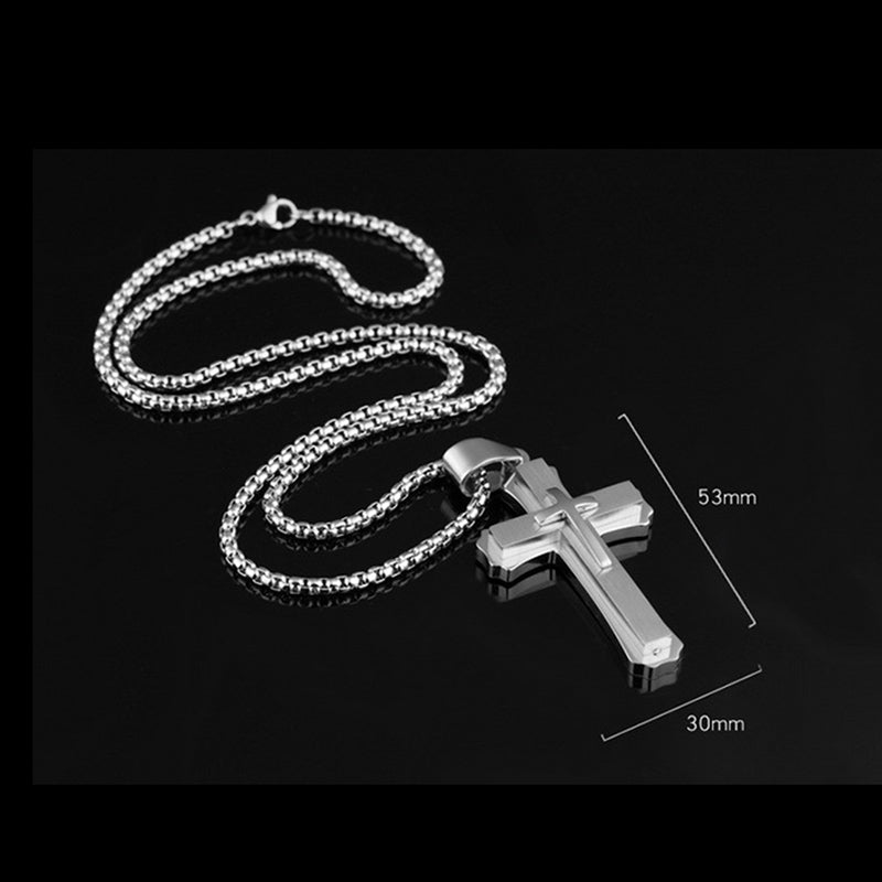 NL-GX1213, Stainless Steel Cross Necklace
