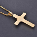 NL-CROSS43,Stainless Steel Cross Necklace