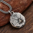 NL-DZ002, Stainless Steel & Copper Eye Of God Necklace