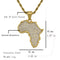 NL-DZ168, Africa Map Necklace