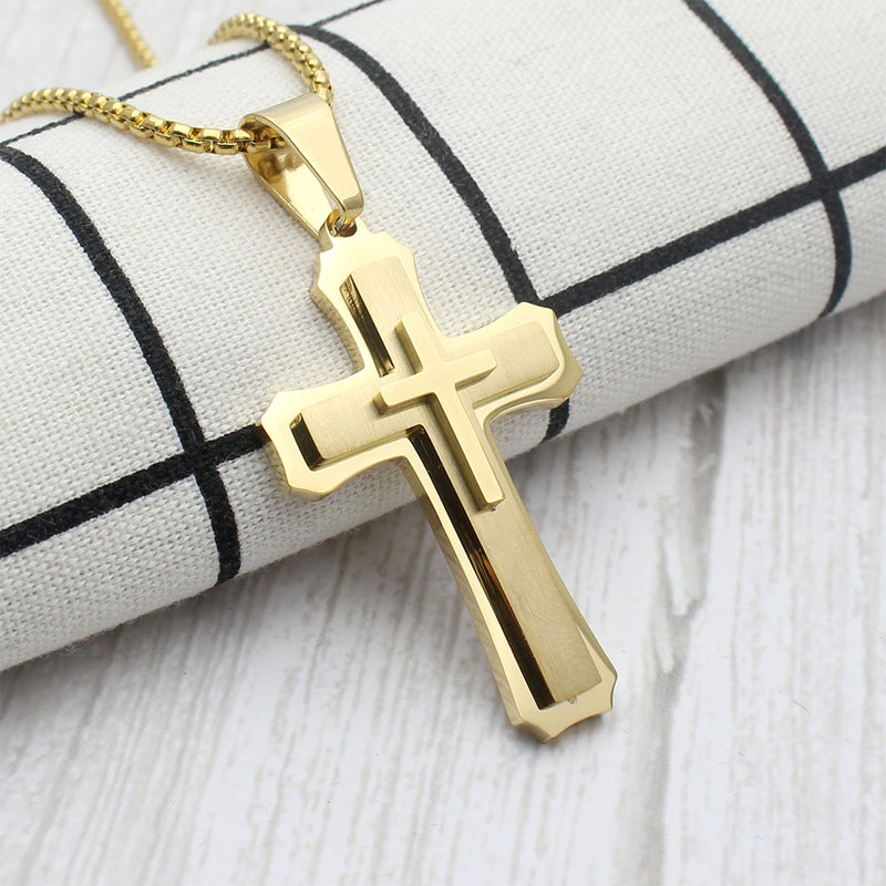 NL-GX1213, Stainless Steel Cross Necklace