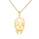 NL-GX1748, Stainless Steel Skull Necklace
