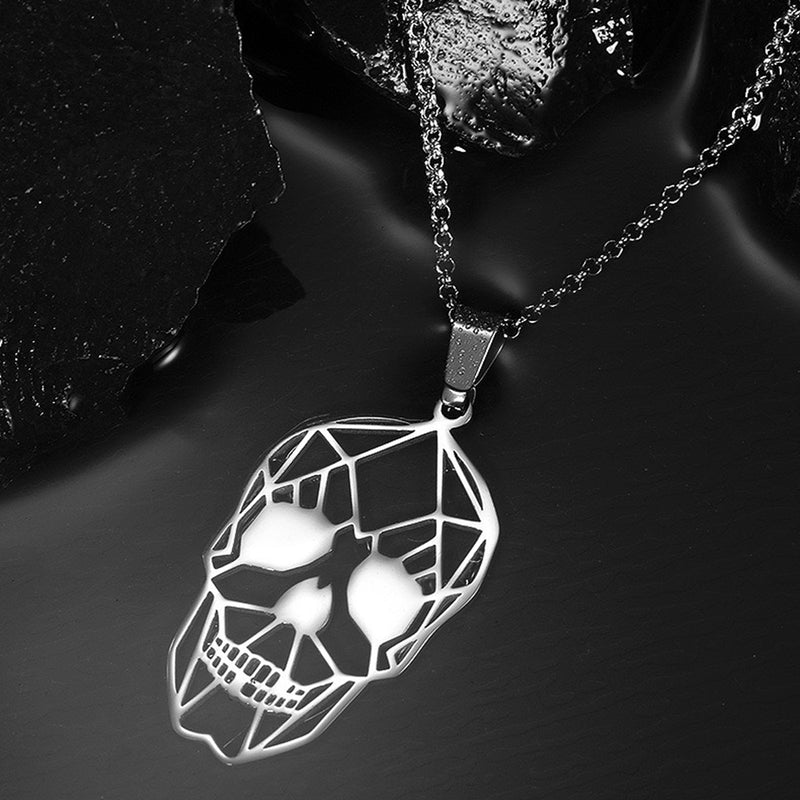 NL-GX1748, Stainless Steel Skull Necklace