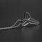 NL-LP1236, Stainless Steel Black Mamba Necklace