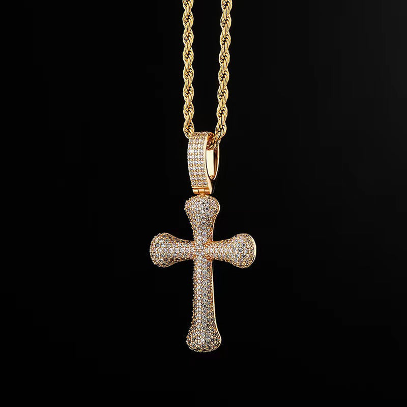 NL-P21030007, HipHop Style Cross Necklace