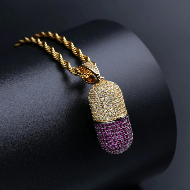 NL-PILL, HipHop Style Pill Necklace