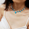 NL-SKU0979,Ladies Turquoise Necklace