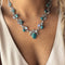 NL-SKU0979,Ladies Turquoise Necklace