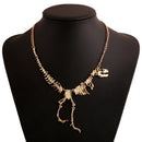 Necklace, NL-T540, Dinosaur Skeleton Necklace