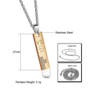 NL-TN0036, Stainless Steel Couple Necklace