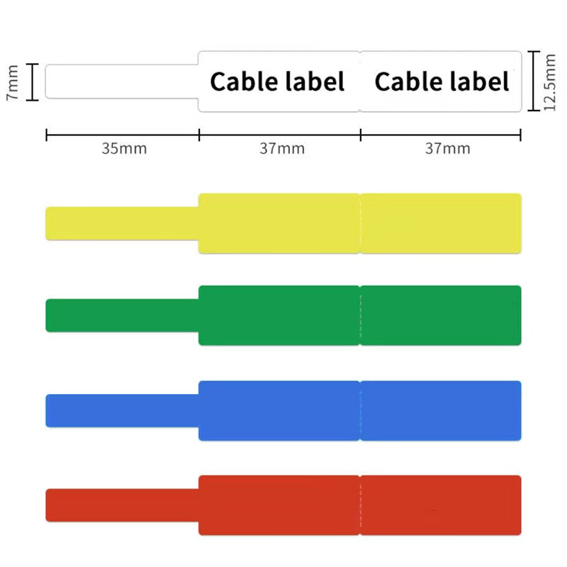 P11-LB-74125-65, Thermal Cable Labels