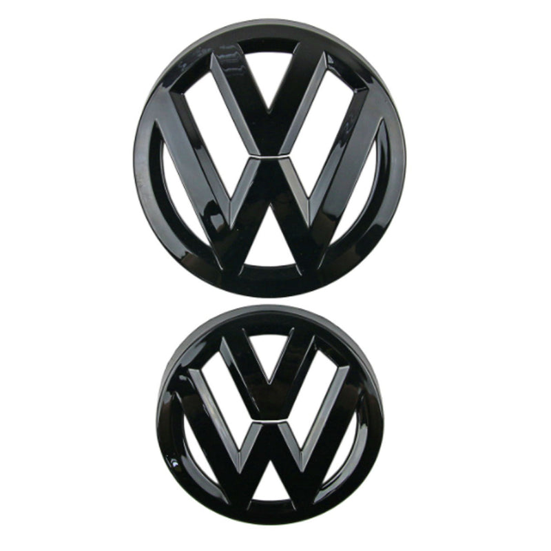 POLO-1921-COVER-SET, VW POLO19~21 Black Style Front & Rear Badge Cover Set