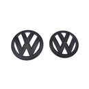 POLO-1418-COVER-SET, VW POLO14~18 Black Style Front & Rear Badge Cover Set