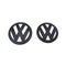 POLO-1418-COVER-SET, VW POLO14~18 Black Style Front & Rear Badge Cover Set