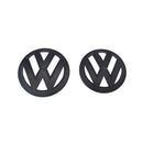 GOLF-7.5-COVER-SET, VW Golf 7.5 Black Style Front & Rear Badge Cover Set
