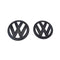 GOLF-7.5-COVER-SET, VW Golf 7.5 Black Style Front & Rear Badge Cover Set