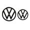 POLO-21-COVER-SET, VW POLO 21 Edition Black Style Front & Rear Badge Cover Set