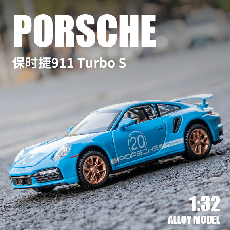 PORSCHE-3230A, 1:32 Porsche 911 Turbo S Model Car