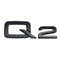 AD-Q2, Audi Q2 Black Style 3D Trunk Logo Badge Rear Tailgate Lid Nameplate Q2