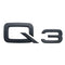 AD-Q3, Audi Q3 Black Style 3D Trunk Logo Badge Rear Tailgate Lid Nameplate Q3