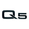 AD-Q5, Audi Q5 Black Style 3D Trunk Logo Badge Rear Tailgate Lid Nameplate Q5