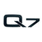 AD-Q7, Audi Q7 Black Style 3D Trunk Logo Badge Rear Tailgate Lid Nameplate Q7